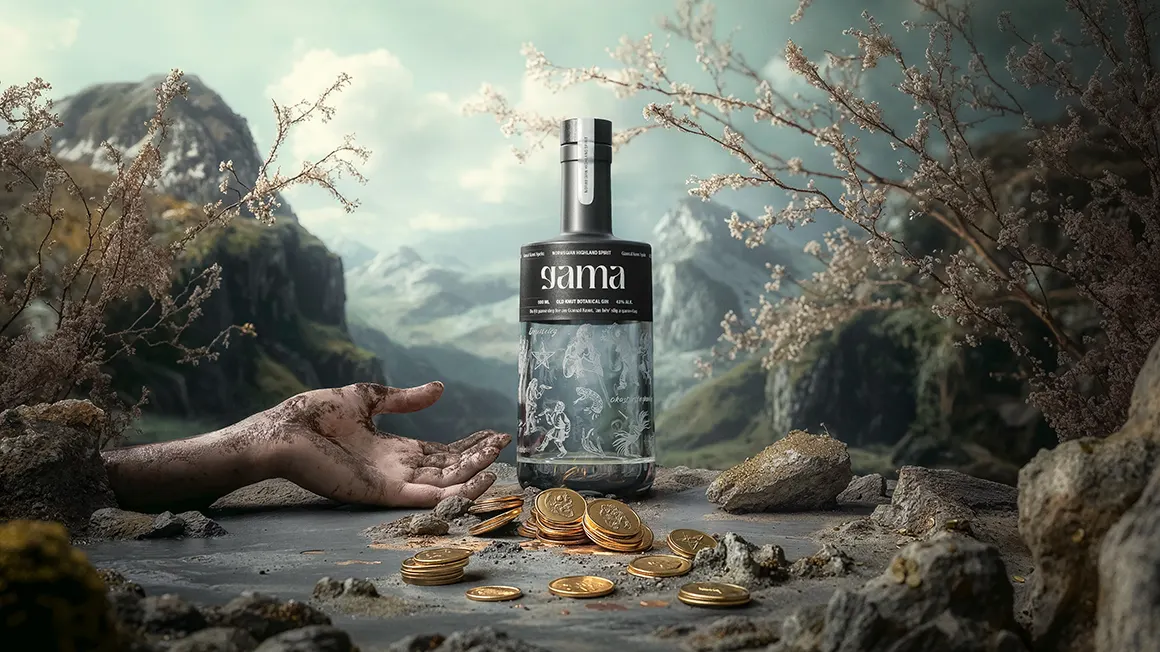 Gama black bottle new hand
