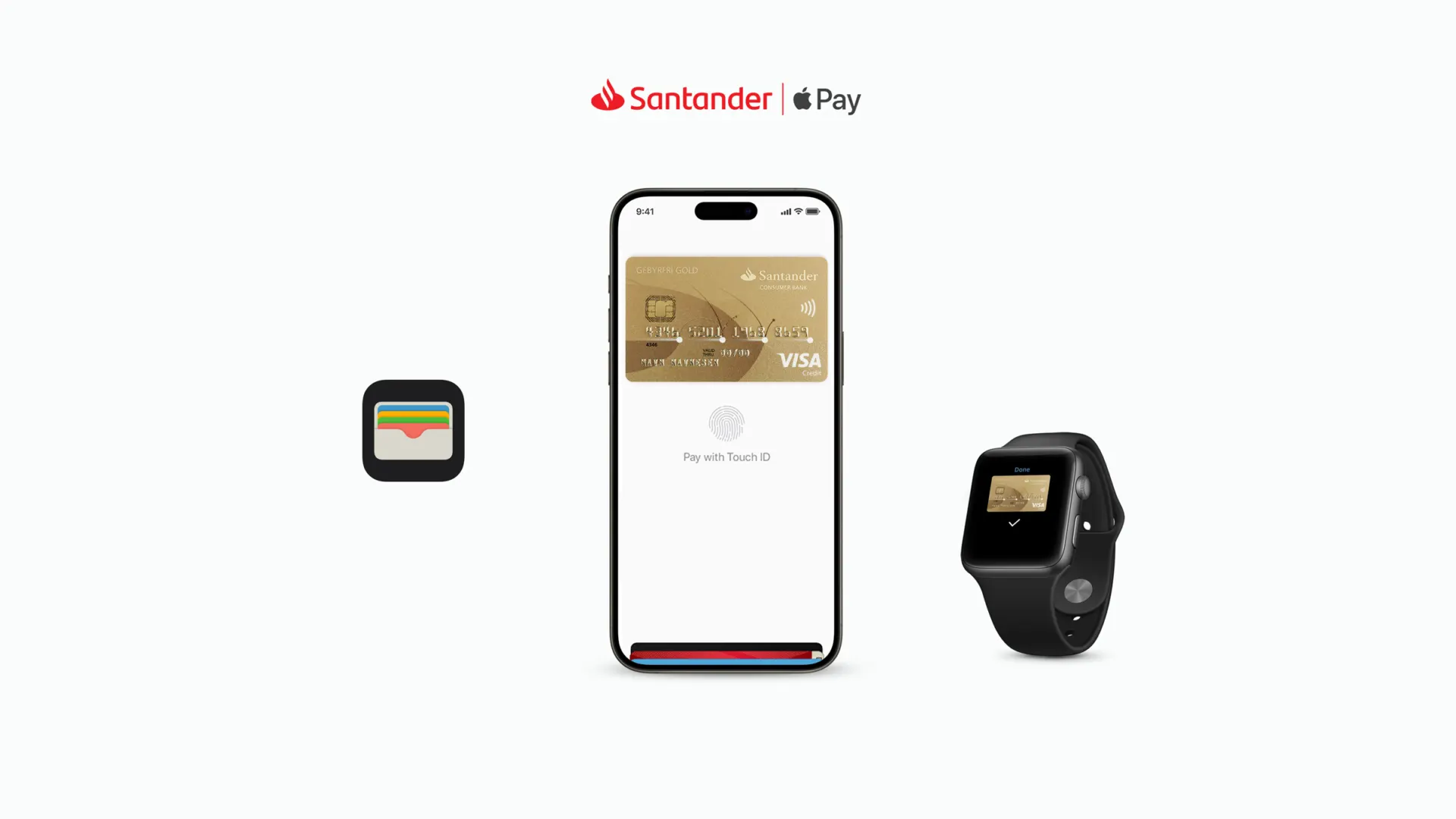 KIND Santander bank apple pay