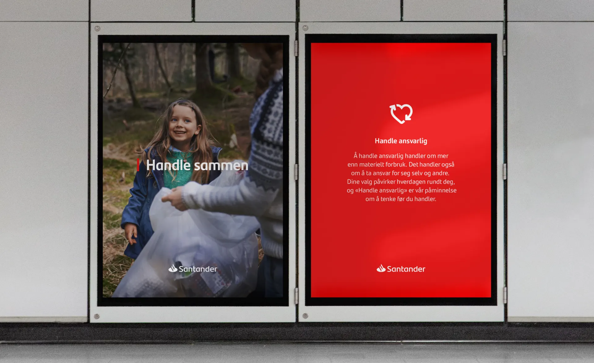KIND Santander bank poster handle ansvarlig
